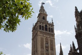 The Giralda from the Streets in Seville