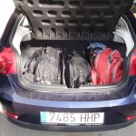 Seat Ibiza rental car trunk