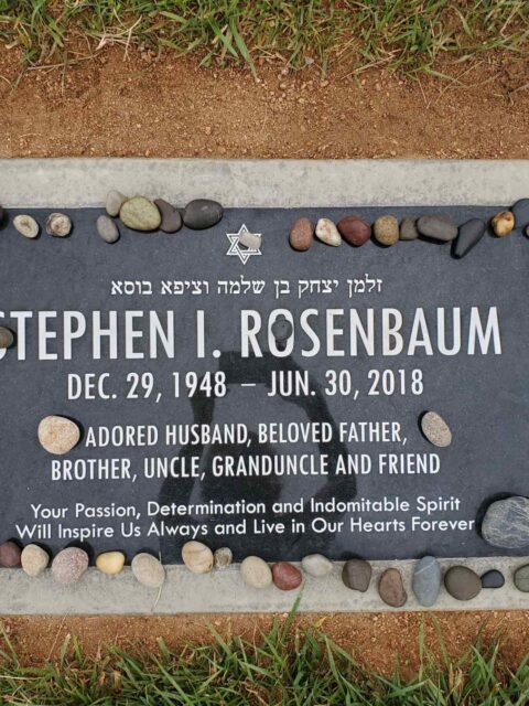 Stephen's gravestone
